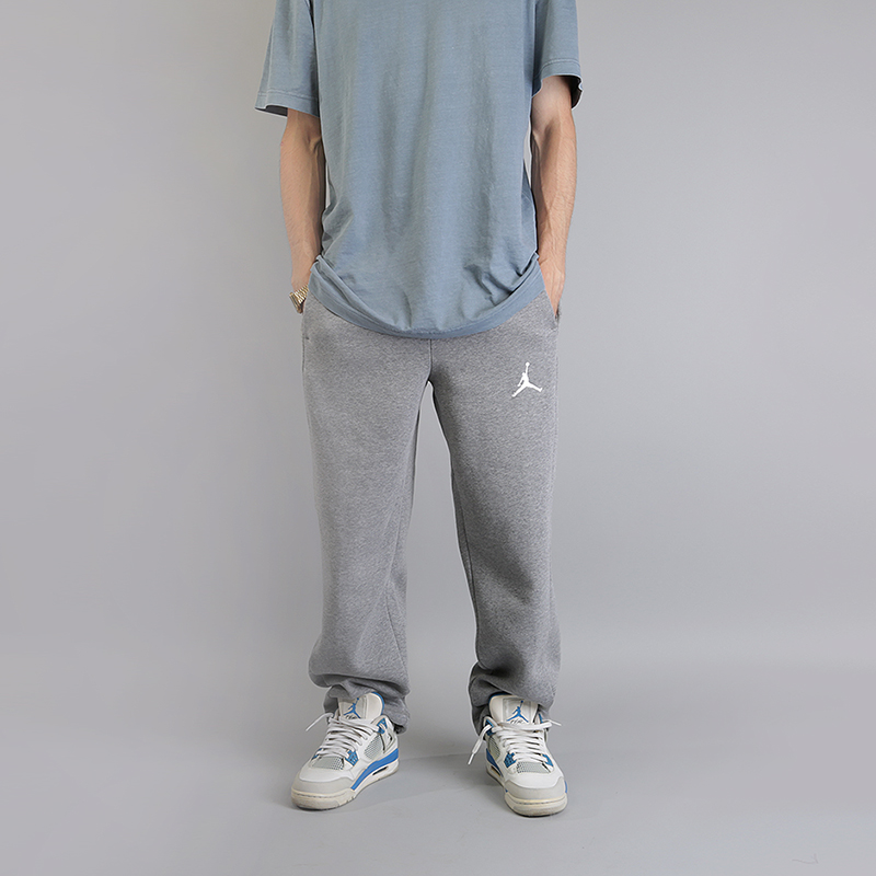 мужские серые брюки Jordan Flight  Basketball Pants 823073-091 - цена, описание, фото 1